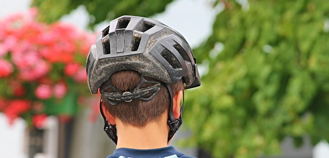 Close-up of a bike helmet with MIPS liner visible inside (best bike helmets)